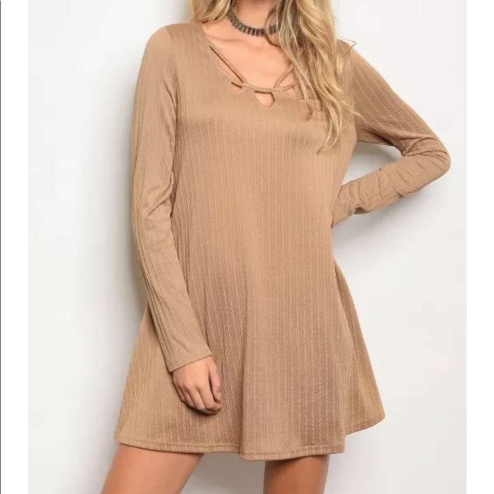 Cute Ribbed Swing Dress